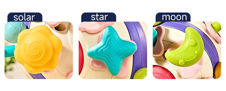 Baby Teether Rattle Hand Grip Sensory Ball Toy Newborn