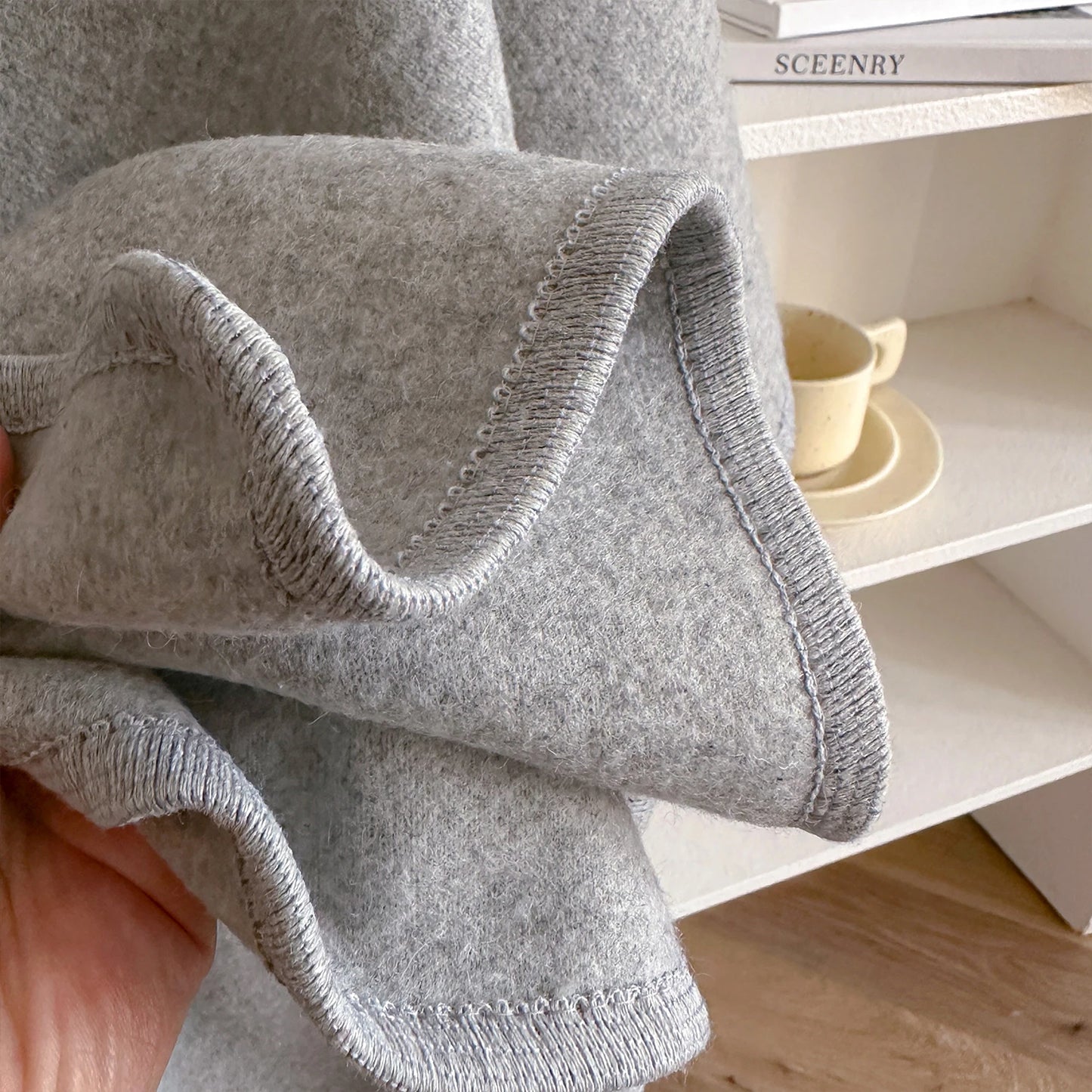 Warm Womens Poncho - Draped Cape Knot, Cashmere Pashmina