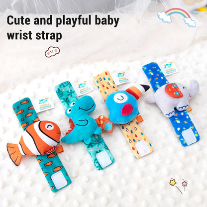 Baby Wrist Rattle Set Newborn Sensory Toys Soothing Gift