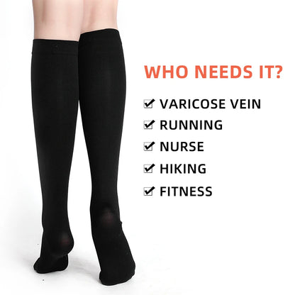 Medical Grade Compression Stockings 34–46mmHg Class 3 – Varicose Veins Support Calf Sleeve Unisex S–7XL 2026