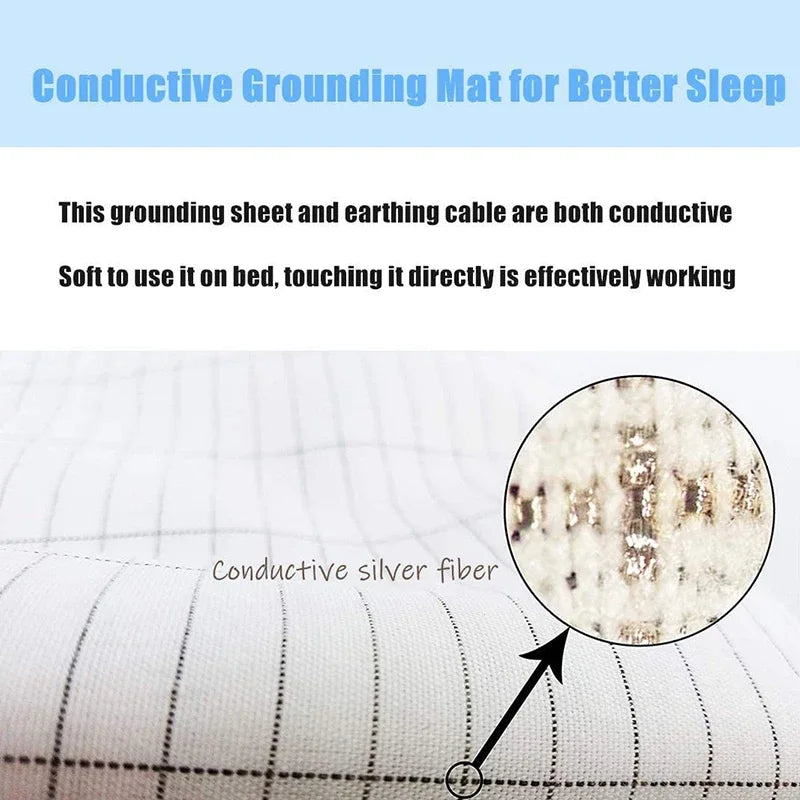 Earthing Bed Sheet Grounding Sheet Anti Static Sleep
