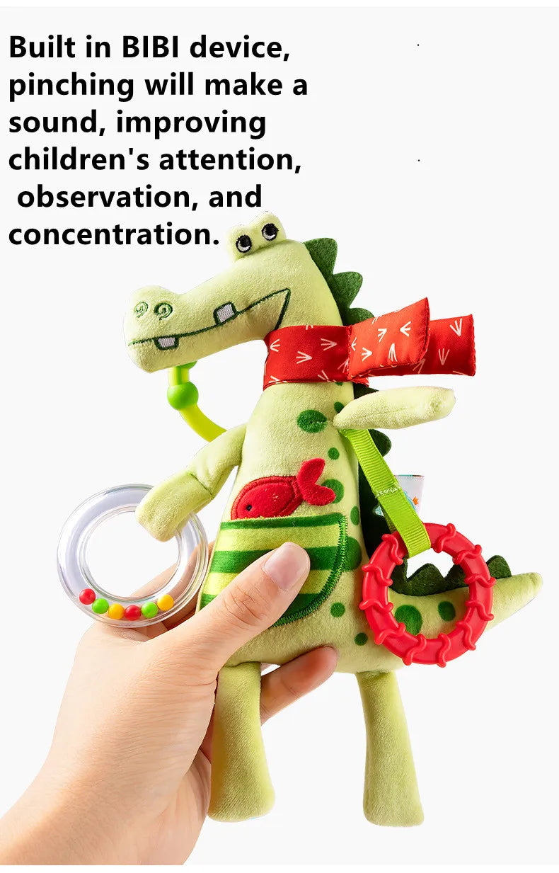 Giraffe Spiral Crib Toy Newborn Sensory Toys Rattle