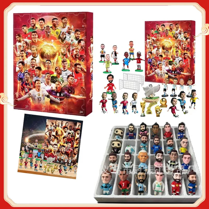 2025 Soccer Advent Calendar - 24-Day Countdown Set for Kids, Fun Christmas Sports Gifts