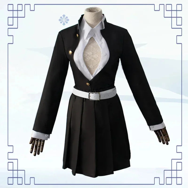 Demon Slayer Kanroji Mitsuri Kimono Haori Cosplay Costume Set with Wig for Adults Kids Halloween 2026