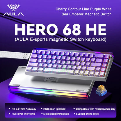 Mechanical Gaming Keyboard 68 Key RGB Compact Esports