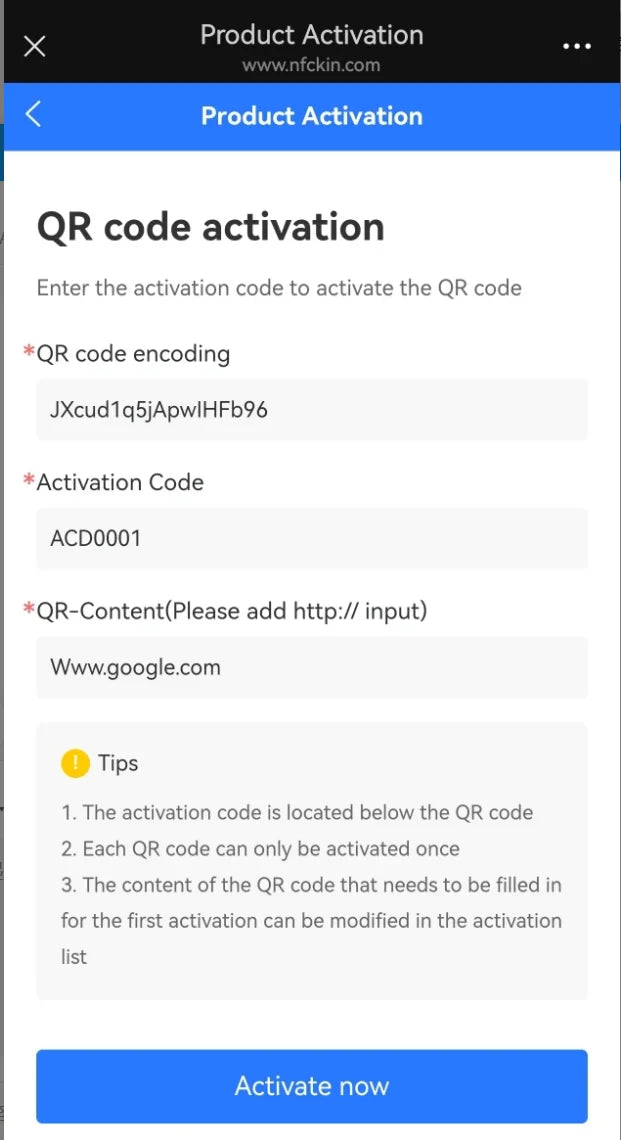 NFC Google Review Tap Card 215 - Programmable 13.56MHz QR Code Table Stand for Business