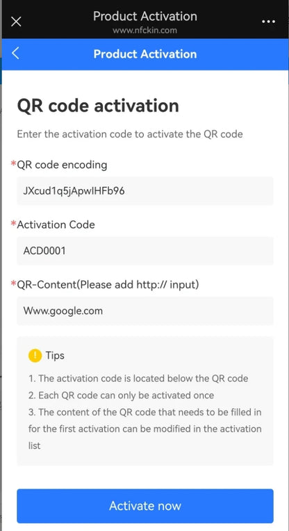 NFC Google Review Tap Card 215 - Programmable 13.56MHz QR Code Table Stand for Business