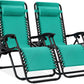 Adjustable Steel Mesh Zero Gravity Lounge Chairs with Cup Holders & Pillows - Portable Recliners for Outdoor Relaxation and Comfort