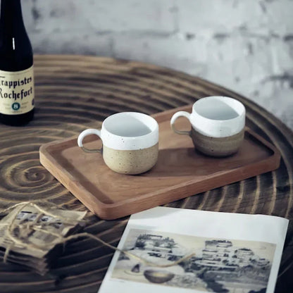Keramische koffiemok 170ml mat steengoed nordisch retro minimalistische koffiekop herfst 2025 gezellig cadeau