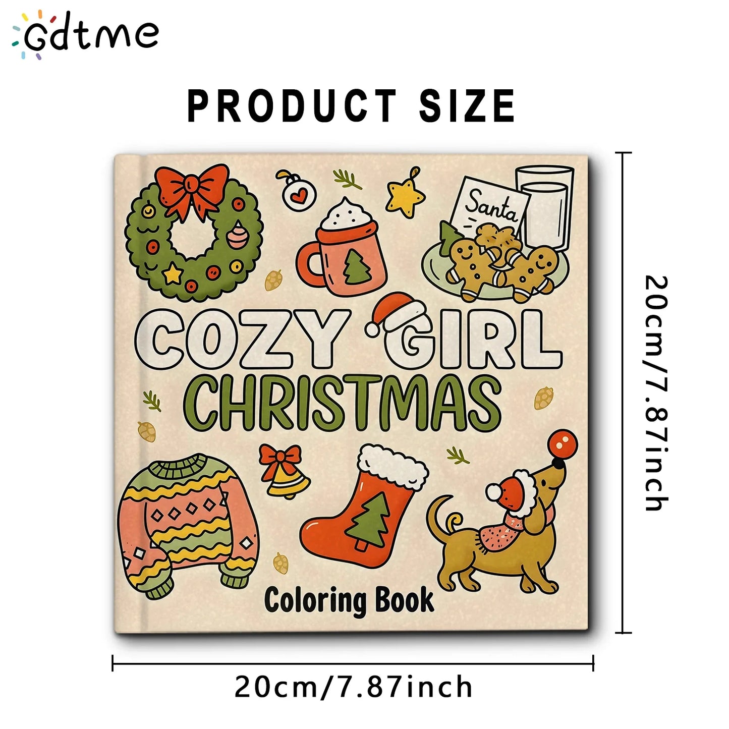 Coloring Book For Adults Cozy Christmas Theme Easy Relaxing Holiday Coloring Pages Gift Idea 2025