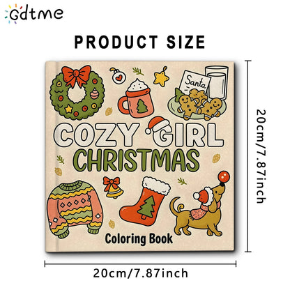 Coloring Book For Adults Cozy Christmas Theme Easy Relaxing Holiday Coloring Pages Gift Idea 2025