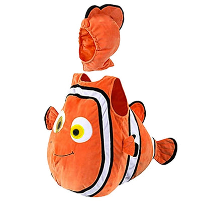 Nemo-kostuum als clownvis voor peuters, met capuchon, rollenspelkostuum voor feestelijke optredens, Halloween en verkleedfeesten 2026