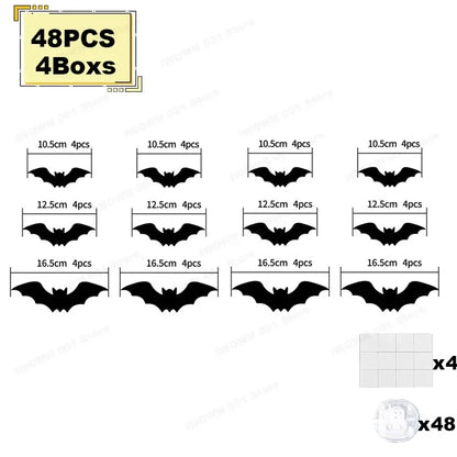 3D-paarse en groene LED-nachtlamp als Halloween-vleermuis en -spin, zelfklevende muurstickers voor huis en feestdecoratie 2026