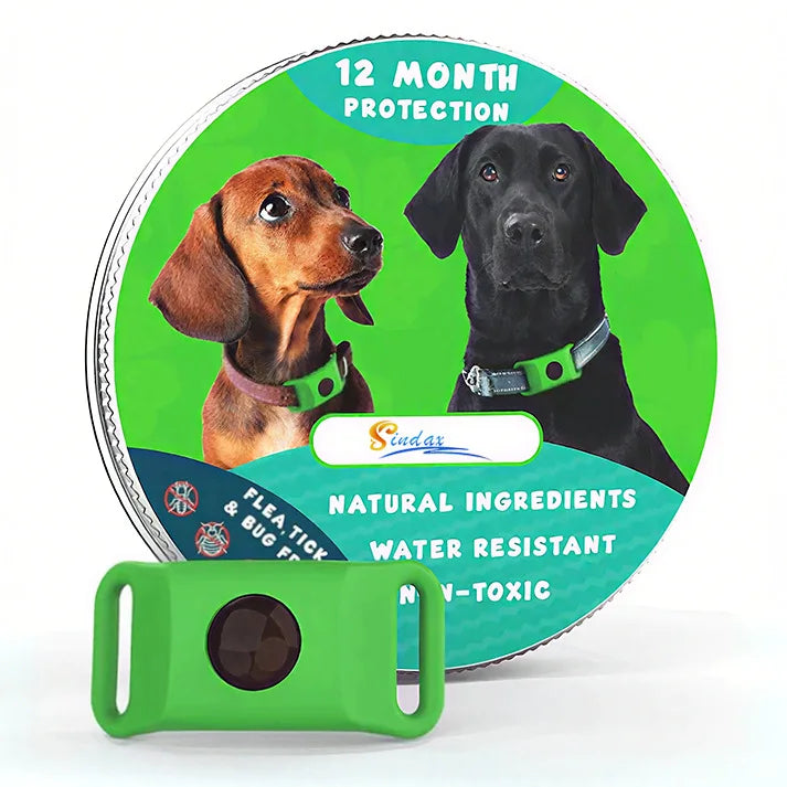 Natural Extract Pet Flea & Tick Repellent Collar Tag Dogs Cats All Seasons Safe Wearable