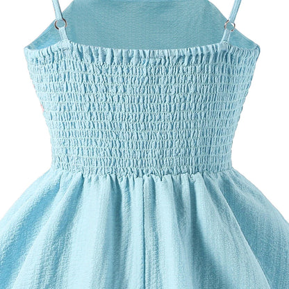 Soft Girls' Princess Dress - Tiered Sling Dress, Flattering, Polyester, For Birthday Party