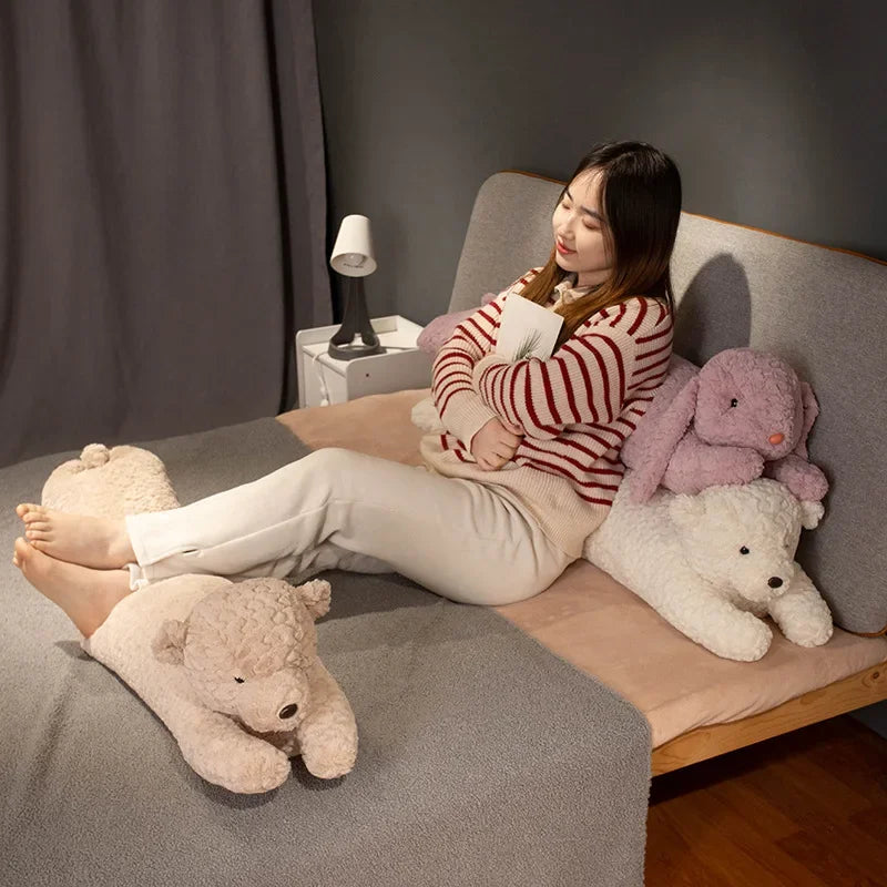 Cuscino per il corpo Grande Coniglio Peluche Decorativo Cuscino lungo imbottito Animale Cuscino autunno 2025 Compagno accogliente per il letto e cuscino da viaggio