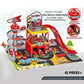 Multi-Storey Garage Racing Track with Cars - Interactive Parking Toy for Boys