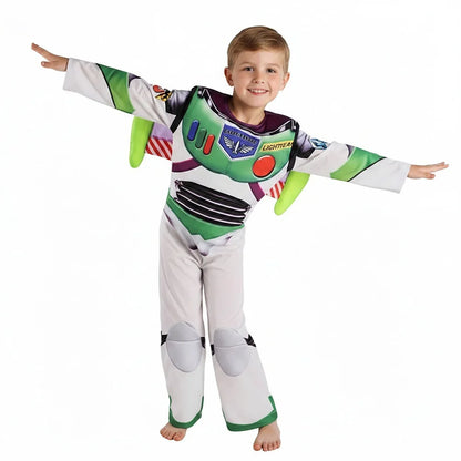 Buzz Lightyear Woody-jumpsuit voor jongens, 3-delig, met masker en vleugels, Halloween-cosplaykostuumset 2026
