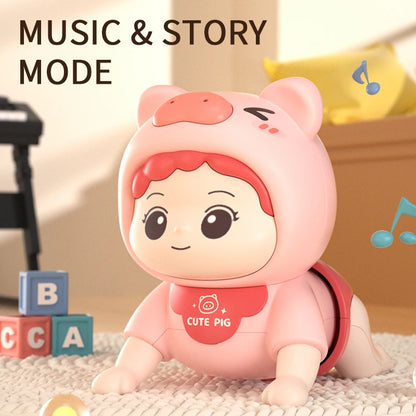Baby Crawling Guide Toy Newborn Sensory Toys Music Aid