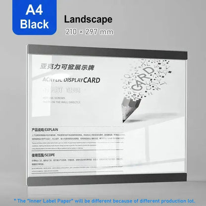 Marco de foto acrílico marco flotante magnético decoración de pared minimalista otoño 2025 montaje adhesivo fácil de cambiar