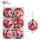 6cm Clear Glass Christmas Ornaments - 6-Pack Decorative Balls for New Year Tree, Perfect Holiday Gifts 2023