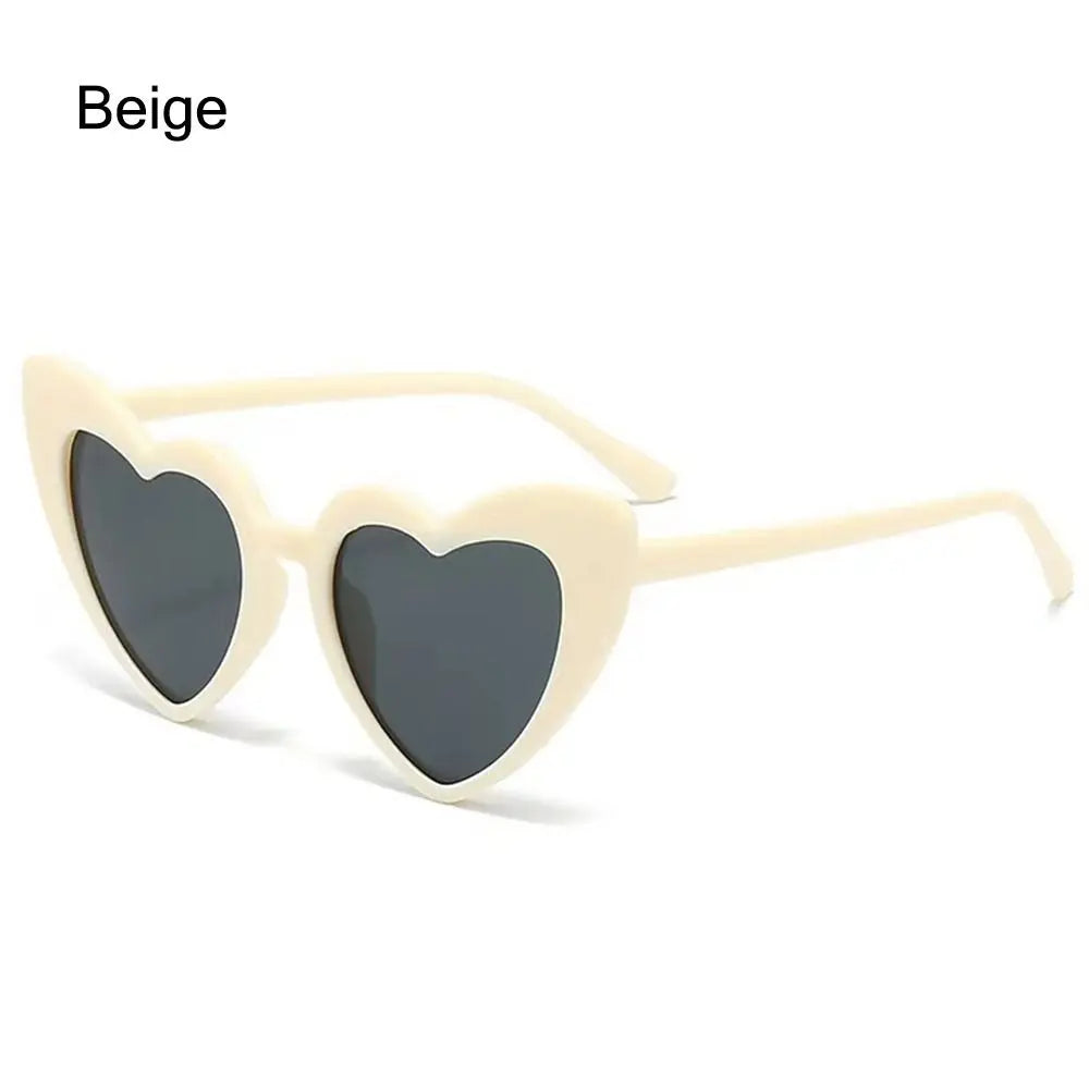 Kids Heart Sunglasses Plastic Frame Heart Shaped Summer 2026 Trend Durable Polycarbonate Lenses Outdoor Play