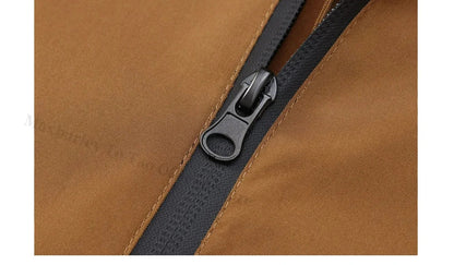 Chaqueta impermeable para hombre para senderismo - Poliéster con capucha extragrande