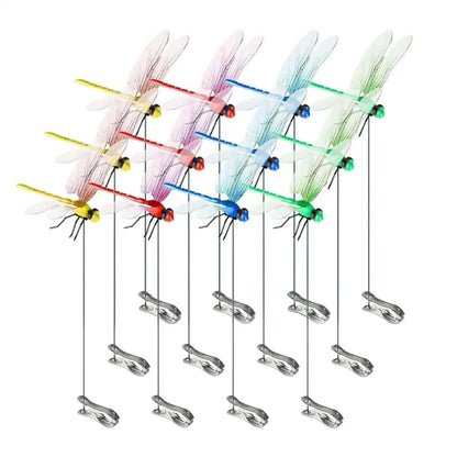 Clip libellula confezione da 12 – clip per cappelli realistiche repellenti per insetti decorazione da giardino tendenza estate 2026