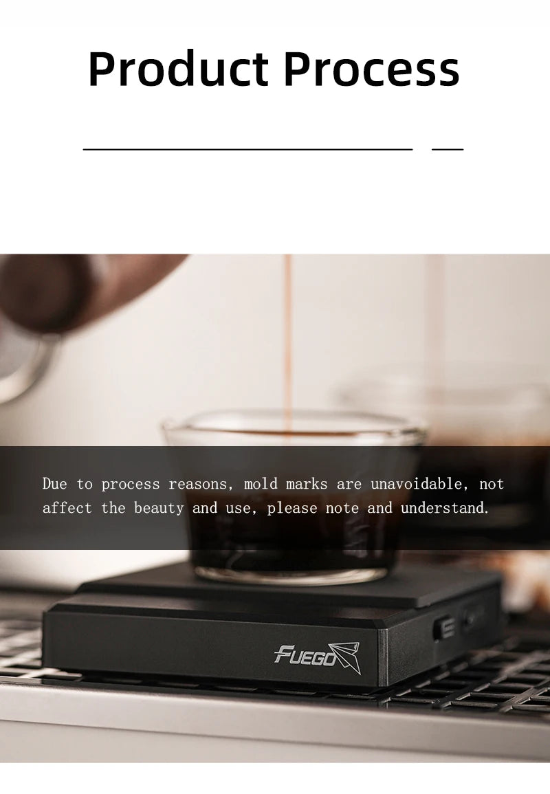 Coffee Scale Rechargeable Digital 0.1g Precision With Timer