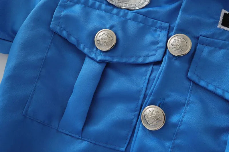 Verkleedjurk en playsuit voor meisjes als politieagent, Halloweenkostuum voor optredens en verkleedfeesten 2026