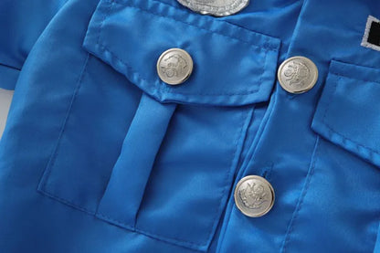 Verkleedjurk en playsuit voor meisjes als politieagent, Halloweenkostuum voor optredens en verkleedfeesten 2026