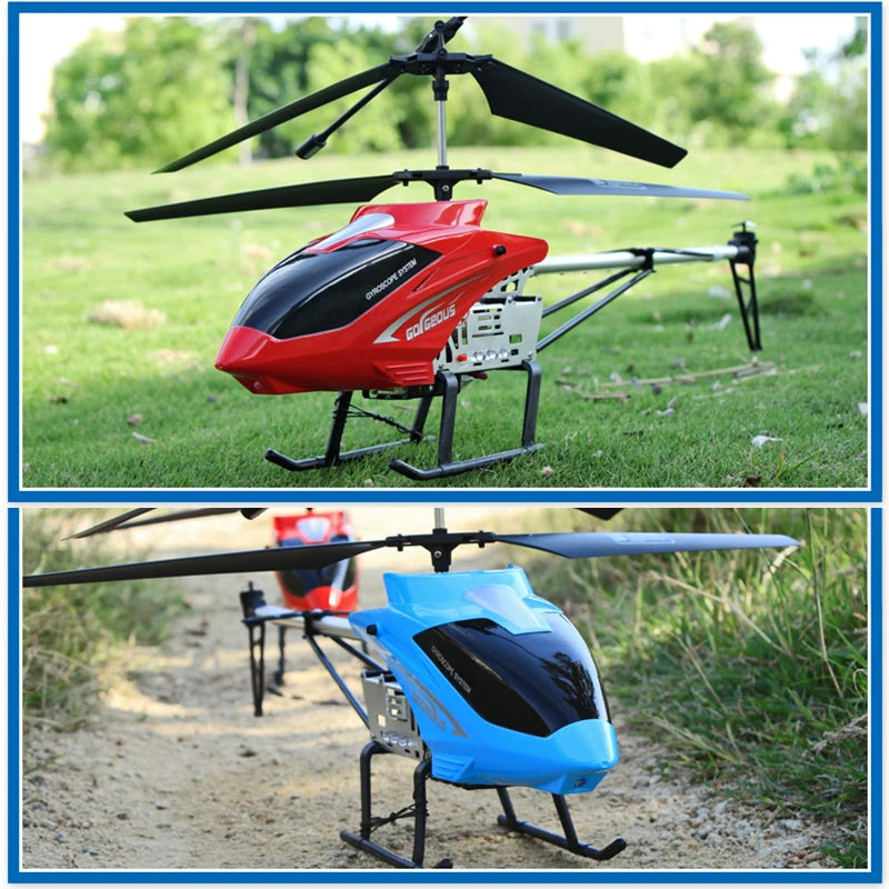 Extra Large 3.5CH Remote Control Helicopter - Durable Outdoor Drone Toy for Kids, 80cm Model