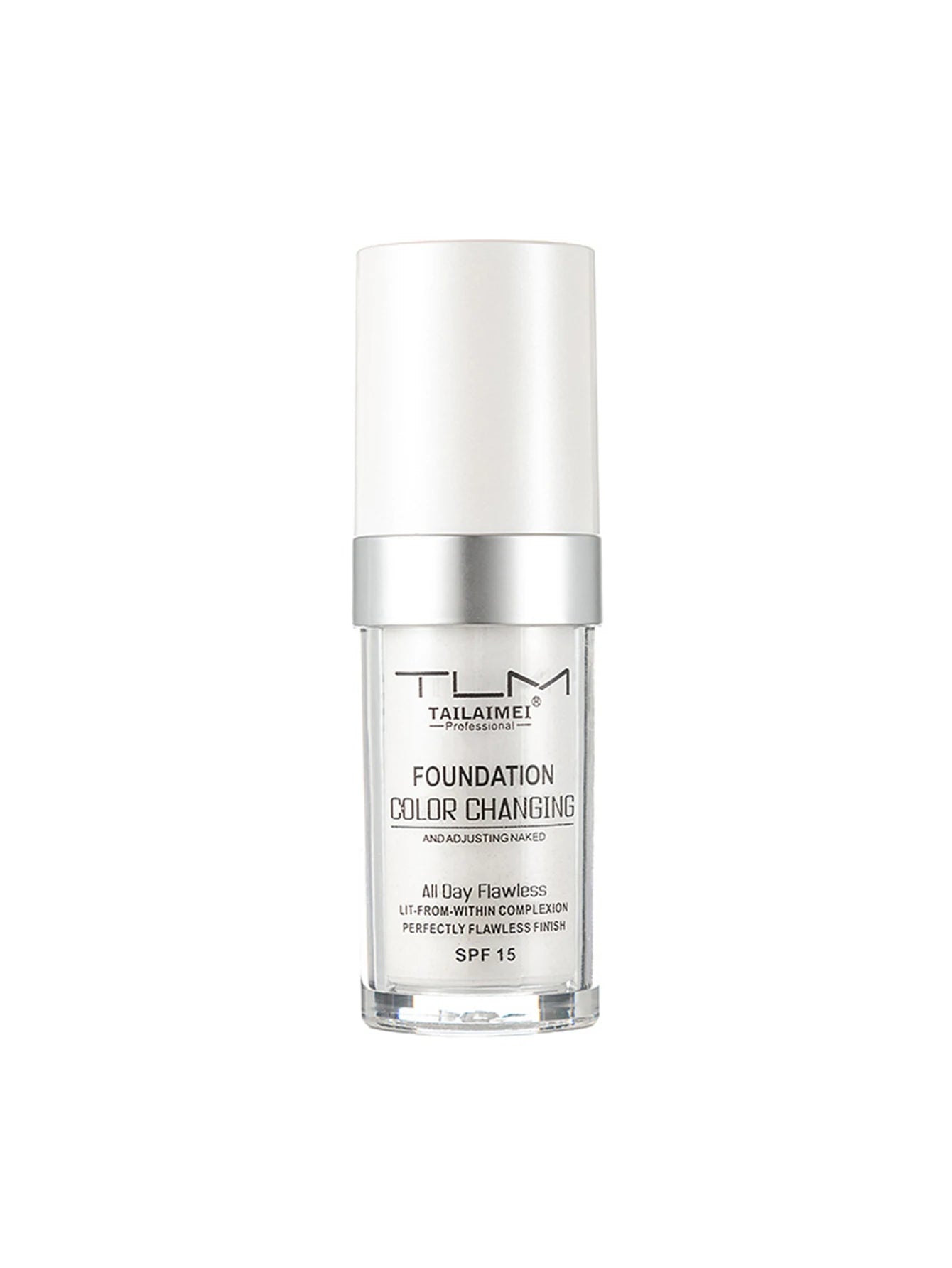 Color-Changing Liquid Foundation with SPF - Long-Lasting Waterproof Oil-Control Sunscreen Cream 30ml