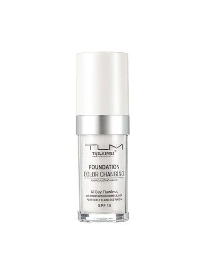 Color-Changing Liquid Foundation with SPF - Long-Lasting Waterproof Oil-Control Sunscreen Cream 30ml
