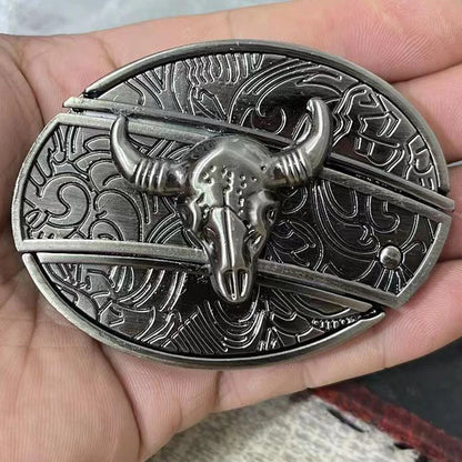 Outdoor Sports Versatile Men's Belt Buckle - Alloy, 7.6cm x 5.8cm, Durable & Stylish