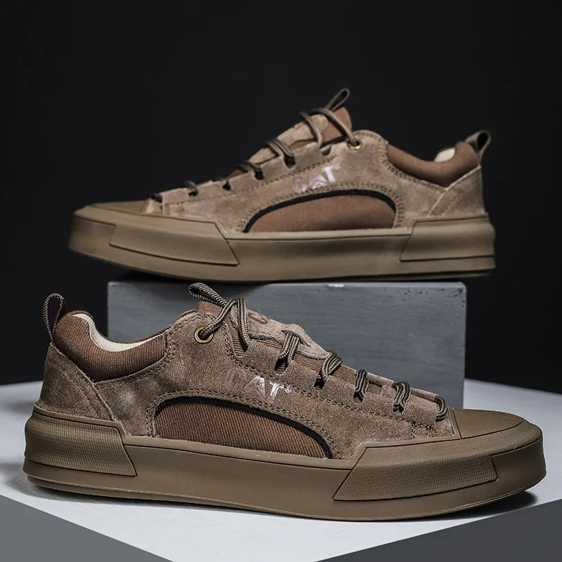 Durable men's outdoor sneakers - anti-slip wear-resistant fabric upper, for hiking and casual everyday
