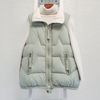 Lightweight Women’s Puffer Vest - Short Relaxed, Duck Down