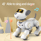 Programmable Voice Command RC Robot Dog - Interactive Stunt Toy for Kids, Musical Companion