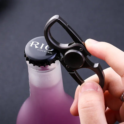 Fidget Spinner Keychain Stainless Steel EDC Gift 2025