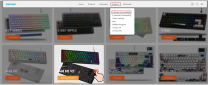 Tastiera meccanica 68 tasti effetto Hall RGB cablata compatta