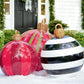 60CM Multicolor PVC Christmas Inflatable Ball - Giant Outdoor Decoration for Holiday Celebrations, Festive Ornaments and Gifts