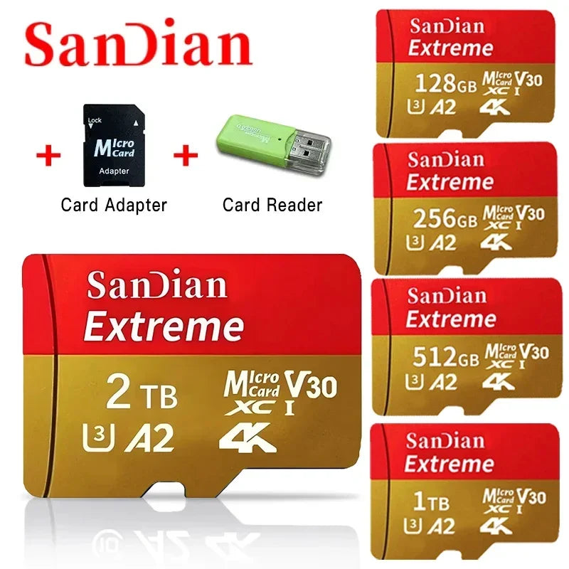 Tarjeta MicroSD 1TB UHS I Clase 10 Almacenamiento de Alta Velocidad