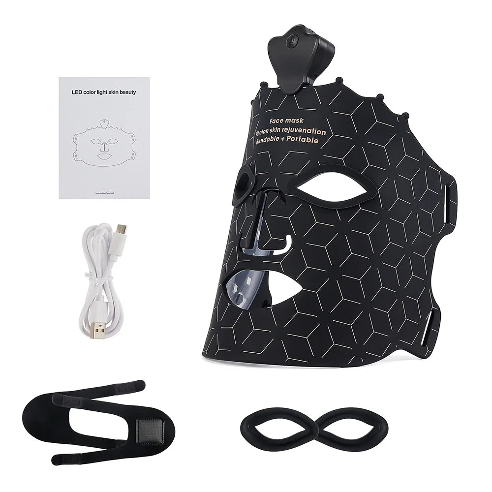 LED Mask Photon Silicone Face Mask 7 Colors Light Therapy Spring 2026 Skin Rejuvenation And Brightening Wireless
