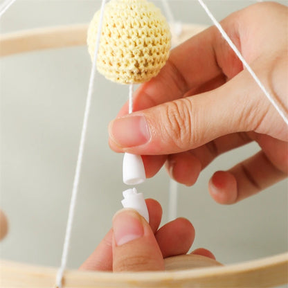 Hot Air Balloon Crib Mobile Newborn Sensory Toys Soothing