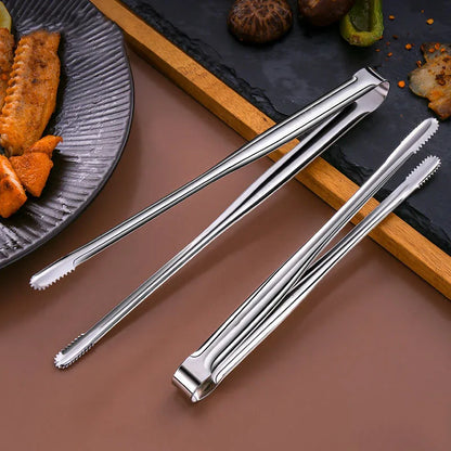 Stainless Steel BBQ Tongs Non-Slip Heat Resistant Grill Food Clip – Kitchen & Outdoor 2026