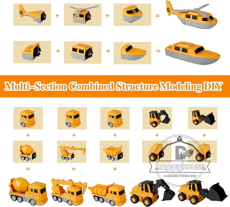 Magnetiske Byggeklodser Sæt - Transformerende Robotbil Legetøj til Småbørn, STEM Læringslegetøj, Efterår 2025 Gaveidé