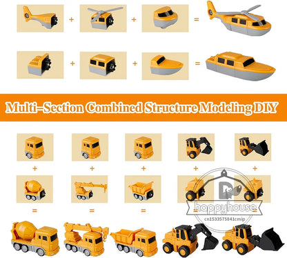 Magnetiske Byggeklodser Sæt - Transformerende Robotbil Legetøj til Småbørn, STEM Læringslegetøj, Efterår 2025 Gaveidé