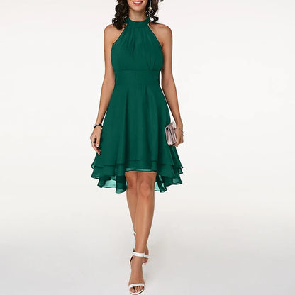 Elegant Women's Ruffled Dress for Summer and Formal Occasions - Lightweight and Comfortable-3