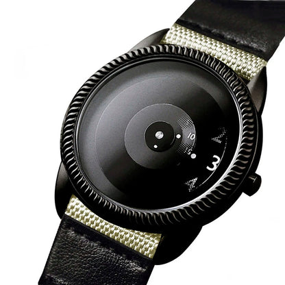 Quartz Handless Watch Canvas Strap Minimalist Style