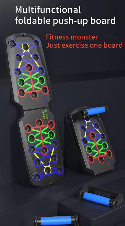 Tabla de Flexiones Plegable 28 Modos Entrenador de Ejercicio en Casa